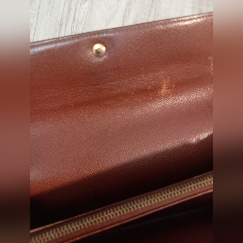 Authentic LOUIS VUITTON Monogram Portefeuille Sarah Long Wallet - Picture 5 of 10